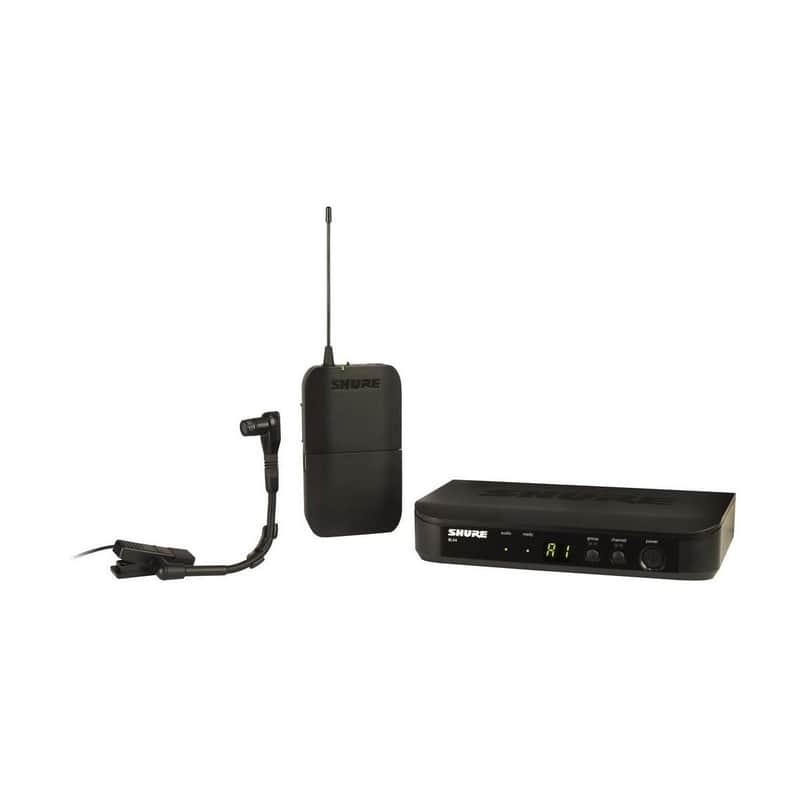 Shure BLX14/B98 Instrument Wireless System, H9: 512.125-541.800MHz, Includes BLX4 Single-Channel Wireless Receiver, BLX1 Bodypack Transmitter, Beta 98 image 1