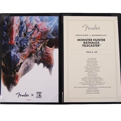 Fender Monster Hunter Rathalos Telecaster RW (Rathalos Red) #382 B-stock image 15