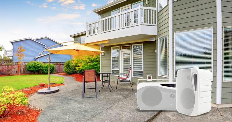Pair Rockville HP4S 4" Outdoor/ Indoor Home Theater Speakers w/ Swivel Bracket image 1
