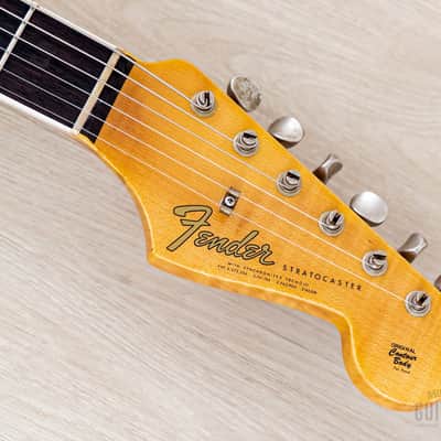 2022 Fender Custom Shop Limited Edition ‘65 Stratocaster Journeyman Relic Aged Blue Sparkle, Mint w/ Case, COA, Tags image 4