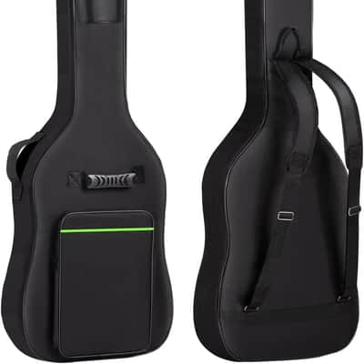 Bass Guitar Bag Gig Bag 0.3in Padding Black Padded Backpack Soft Electric Bass Case Green image 1