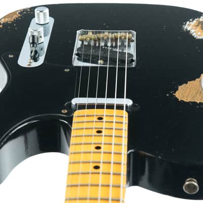 Fender Custom Shop Double Esquire Roasted Pine Relic Black 2022 image 12