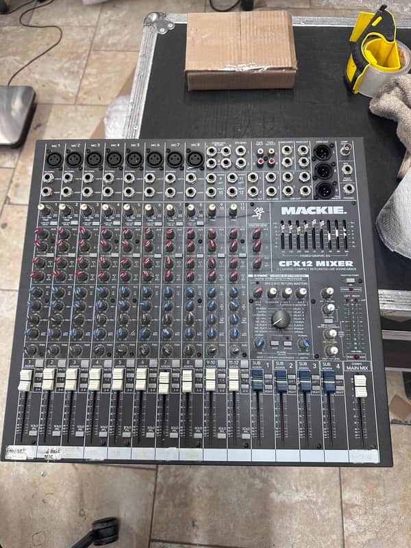 Mackie CFX12 12-Channel Mixer w/Effects & EQ - Working - READ image 1