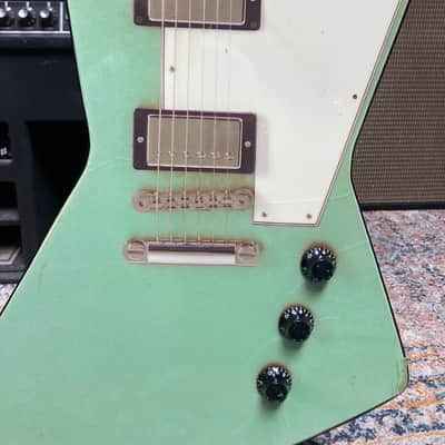 Brad Whitford’s Aerosmith, Gibson Explorer "Guitar Hero Prop" Authenticated! (#174) Sea Foam Green image 6