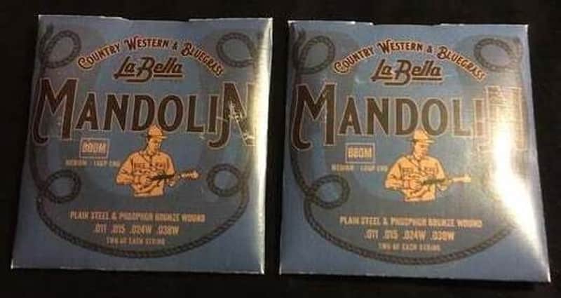 La Bella Strings - Mandolin Strings - Phosphor Bronze Medium (2 Packs) image 1
