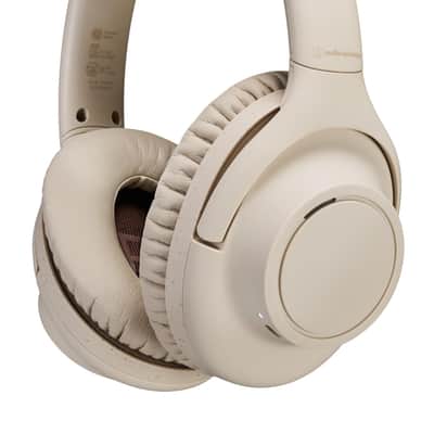 Audio-Technica ATH-S300BTBG Wireless Headphones, Beige image 1