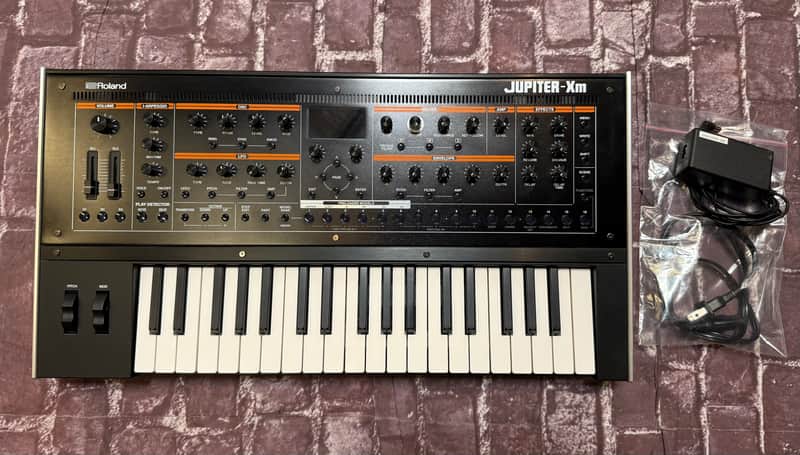Roland Jupiter-Xm 37-Key Synthesizer Black Excellent Studio Condition w/ Power Supply image 1