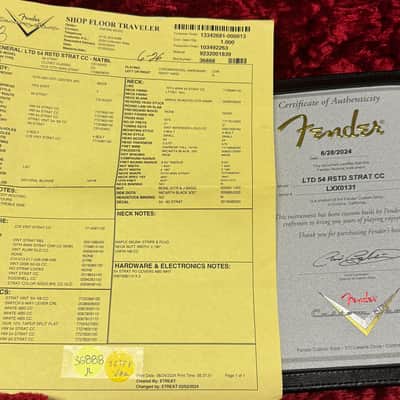 Mint Fender Custom Shop Limited Edition 1954 Roasted Stratocaster Closet Classic - Natural Blonde #0431 image 14