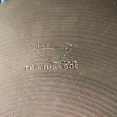 Vintage 60's Paiste Formula 602 14" Hi-Hat Top Cymbal (Bg2) image 3