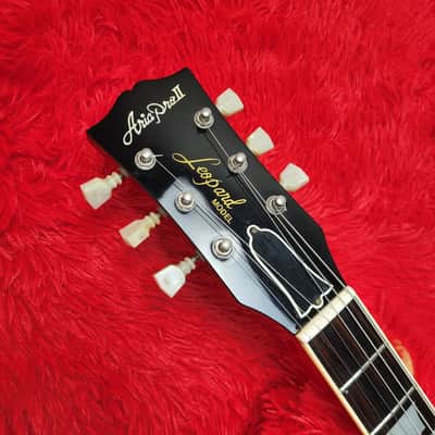 Super Rare Aria Pro II LS-1500VD Leopard Model 1981 - Left-Handed - Cherry Sunburst Lacquer Finish - Les Paul Standard - Flame Top - Original Covered DiMarzio PAF's - Made In Japan - MIJ image 9