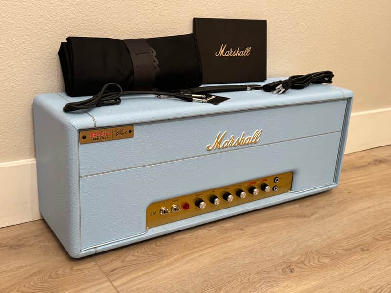 Marshall 1959BJA Billie Joe Armstrong Signature Handwired JMP Reissue 100-Watt Guitar Amp Head 2026 - Blue image 1