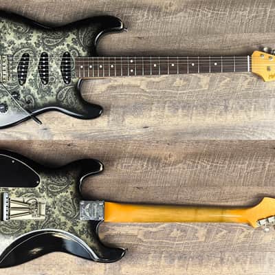 MyDream Partcaster Custom Built - Black Paisley SRV image 1