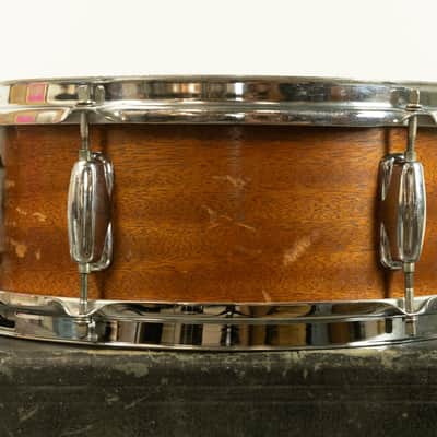 1970s Slingerland 5x14 Natural Mahogany Student Snare Drum image 3