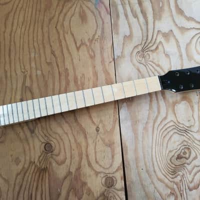 2 1/4 wide Custom No Inlay SS fret Guitar Neck Replacement DIY image 3