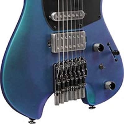 Ibanez Q547 7-string Electric Guitar - Blue Chameleon Metallic Matte image 3