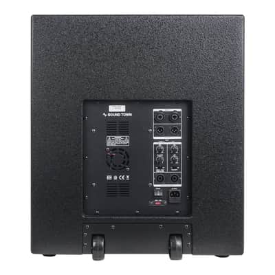 CARPO-18SPW | 2000W 18" Powered DJ/PA Pro Audio Subwoofer with 2 Speaker Outputs, 4" Voice Coil, Black image 4