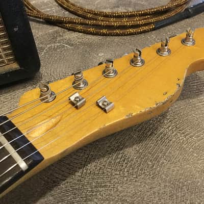 USA Relic Tele Style Electric Guitar Road Worn Yellow Nitro by Nate's Relic Guitars image 3