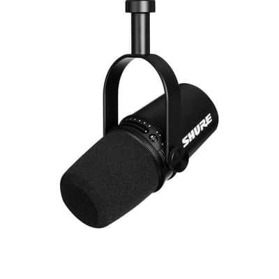 Shure MV7-K Podcast Microphone, Black image 1