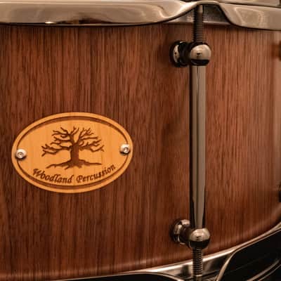 Woodland Percussion 14x6" Walnut Stave Snare Drum image 8
