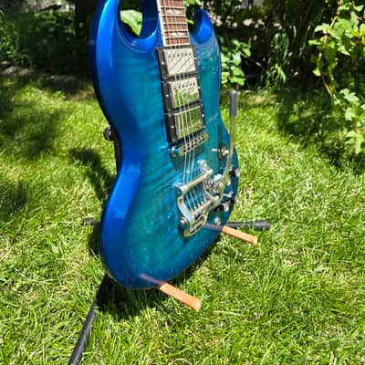 Gibson SG Deluxe Blue Burst Metallic image 4