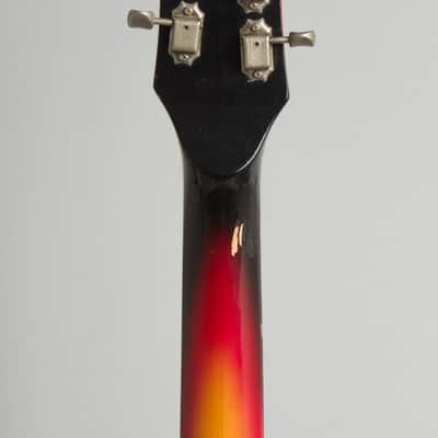 Mosrite Ventures Mark I Solid Body Electric Guitar (1966), ser. #4738, original brown leather covered hard shell case. image 6