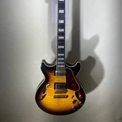 Ibanez Semi-Hollow Electric Guitar (AM93QM-AYS) Artcore Expressionist Antique Yellow Sunburst - In-House Adjusted image 10