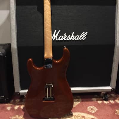 Warmoth Custom Strat 2013 Amber Dye Flame Maple Top Birdseye Maple Neck Seymour Duncan Pickups! image 11