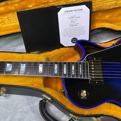 NEW! Gibson Dealer Select Custom Shop Les Paul Custom Blue Widow AAA Figured Flame Top - Authorized Dealer - 10.2lbs - G07460 image 12