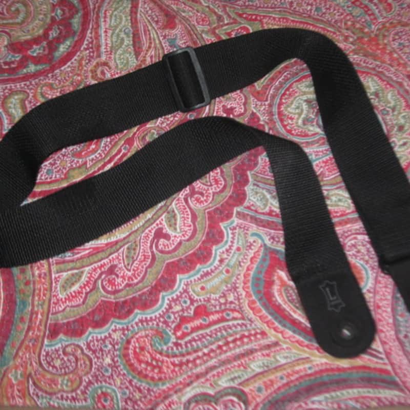 2010s Levy’s M8POLY 2″ Poly Guitar Strap Black (2″ Woven Polyp…