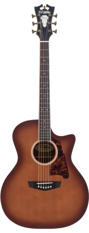 D'Angelico Premier Gramercy Solid Top Electric Acoustic Guitar - Caramel Burst image 1