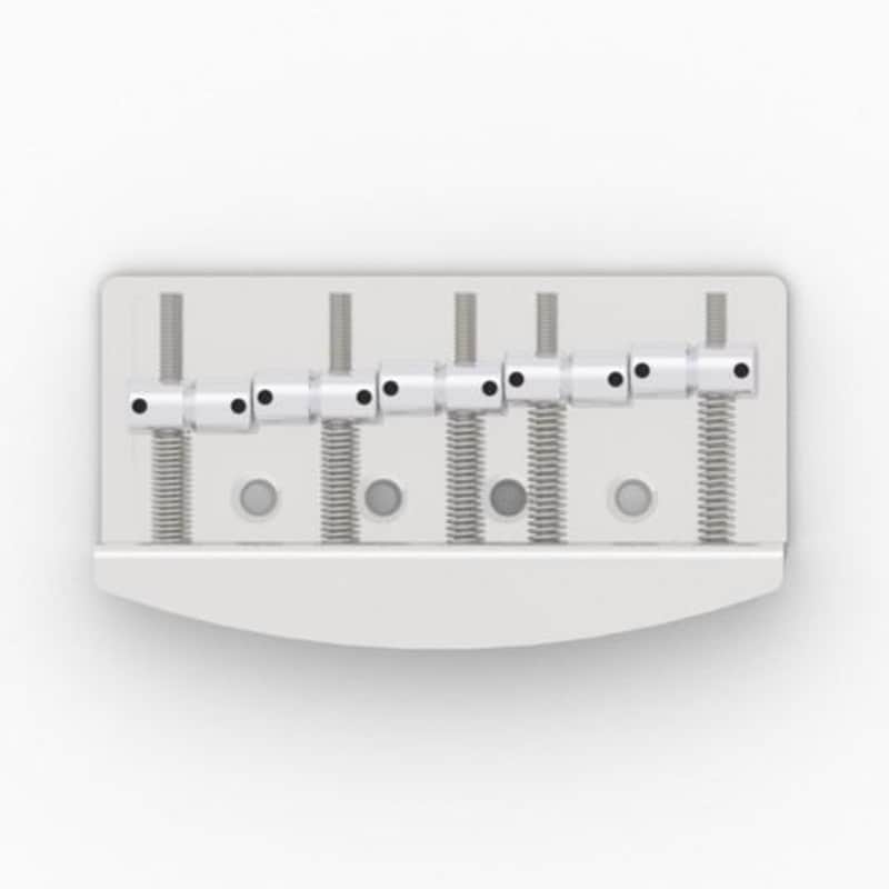 Hipshot 5-String Vintage Bass Bridge .708" Spacing - STAINLESS STEEL image 1