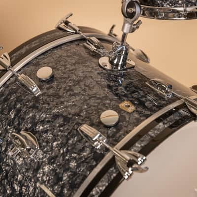 2018 Ludwig Legacy Mahogany Black Diamond Pearl Drum Set image 10
