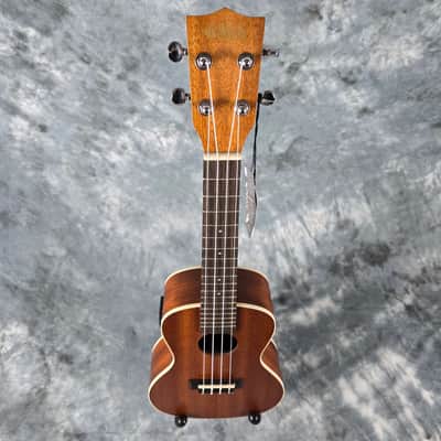 Kala KA-CE Concert Satin Mahogany Ukulele with Pickup & Kala UB-C Bag image 6