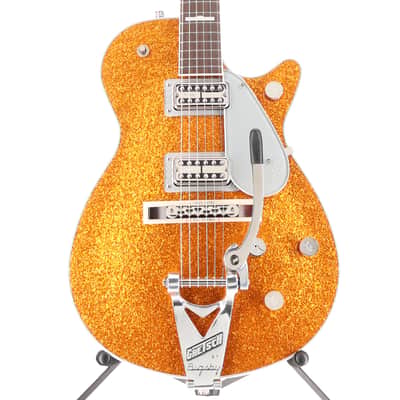 Gretsch G6129T-89 Vintage Select '89 Sparkle Jet with Bigsby, Gold Sparkle, Fully Tested (T1) (92910) image 1