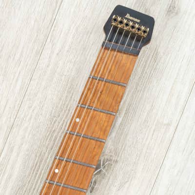 Ibanez MGFM10 Manuel Gardner Fernandes Headless Multi-Scale Guitar, Obsidian Black Low Gloss image 8