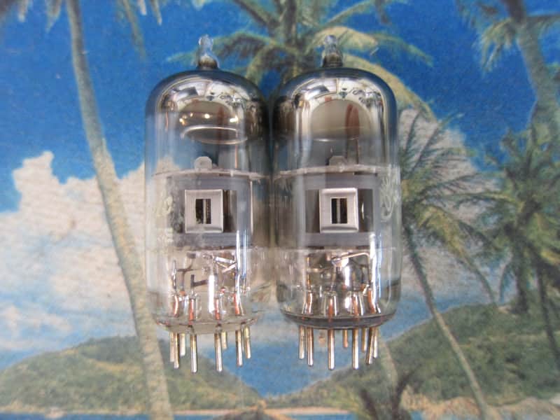 Pr GE 7199  Preamp Tubes, USA Test Strong/Balanced, Quiet, 1970s, Ex Sound image 1