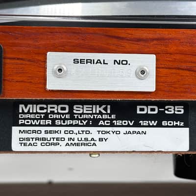 Micro Seiki DD-35 Direct Drive Turntable w/ Blue Point Cartridge image 15