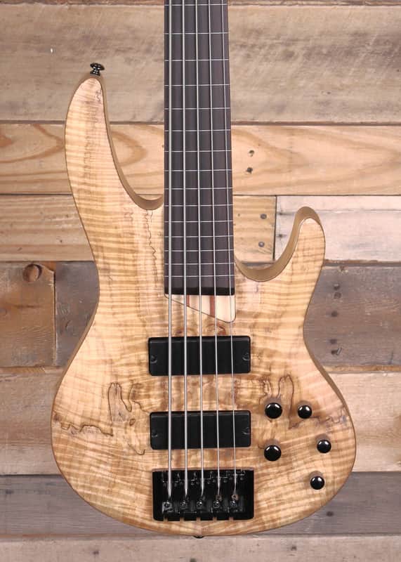 ESP B-205SM Fretless 5-String Bass Natural image 1