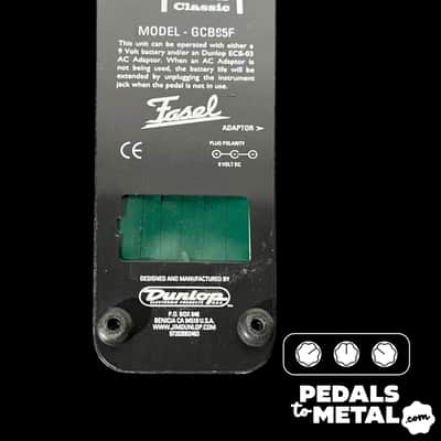 Dunlop GCB95F Cry Baby Fasel Classic Wah 2003 - Present - Black X12288 image 5