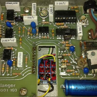 True Bypass Modded Vintage MXR Flanger image 3