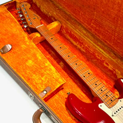 1996 Fender Cunetto Relic Stratocaster — Dakota Red — Norman’s Rare Guitars Special Run — John Cruz Neck image 12