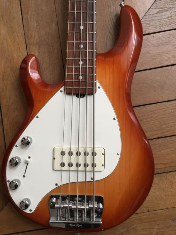 Ernie Ball Music Man StingRay 5 H 1998 Honey Burst lefty image 1