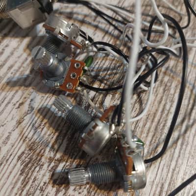 Ibanez AX120 Electronics Wiring Harness (2 volume 2 tone 3 Way Switch Output Jack) image 3