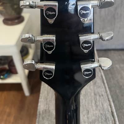 Takamine EF341C Black Gloss - 6 String Acoustic Electric Guitar 1991 - Black gloss image 5