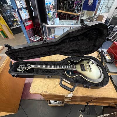 Used Epiphone Les Paul Custom Adam Jones Signature Electric Guitar Silver Burst with Original Case 2024 image 1