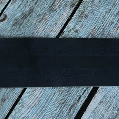 VINTAGE! Hand-Tooled Leather Bass Guitar Strap 1970s image 5