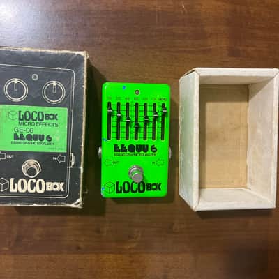 Locobox Micro Effects Ge-06 6 Band Graphic Equalizer Fine anni '70 - Verde Acceso image 5