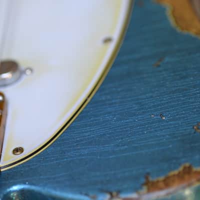 American Fender Telecaster 2019 Custom Heavy Relic Nitro Blue Sparkle image 20