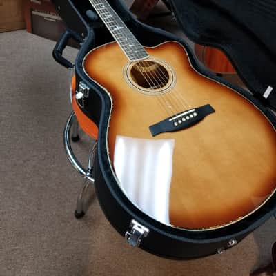 PRS SE A40E Angelus with Fishman Sonitone Pickup Tobacco Sunburst image 1