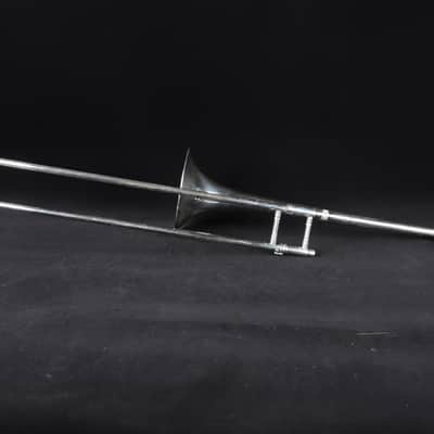 King 606 Student Model Tenor Trombone 2010s - Clear-Lacquered Brass image 4